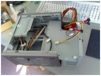 Chenbro chassis with motherboard tray removed
